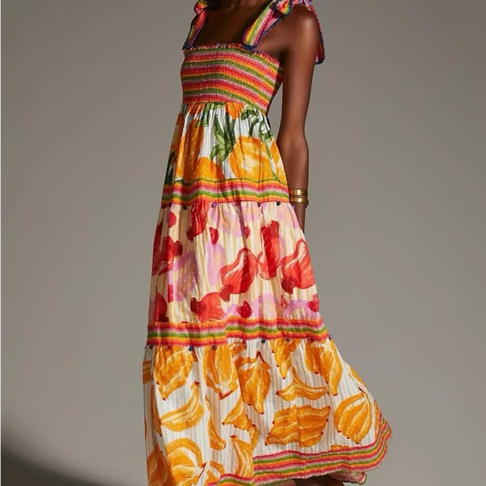 Colorful Striped Maxi Dress